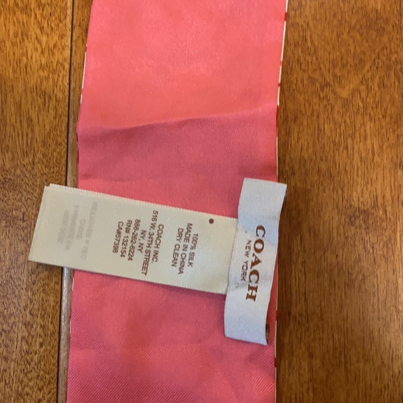 Set of 3 Coach 100% Silk Skinny Scarves - Picture 3 of 6